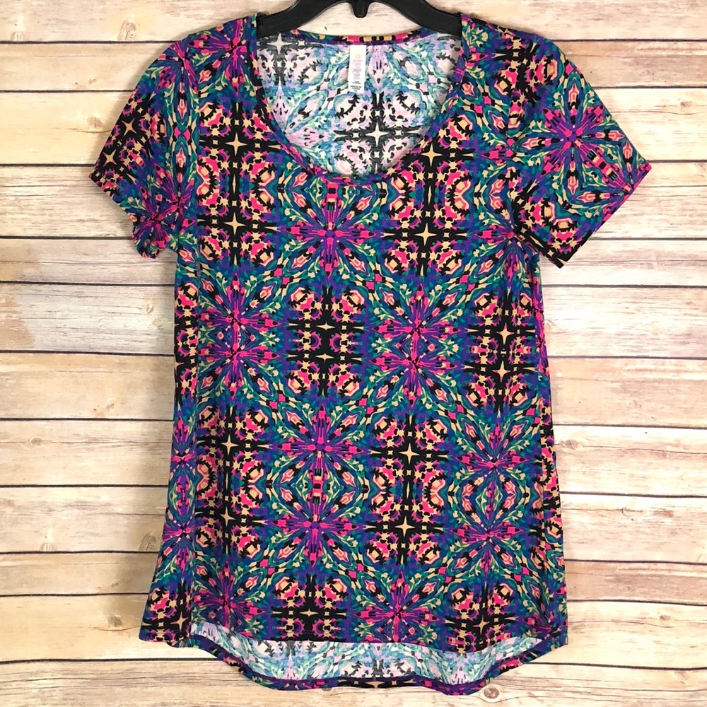 LuLaRoe Classic T Colorful Kaleidoscope Shirt XS